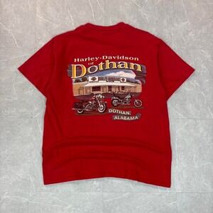 1998 Red Harley Davidson Dothan Alabama biker tee #bikerlife